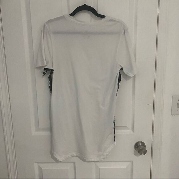 Nike White Swoosh Short Sleeve Shirt Mens Size Small - Picture 2 of 7